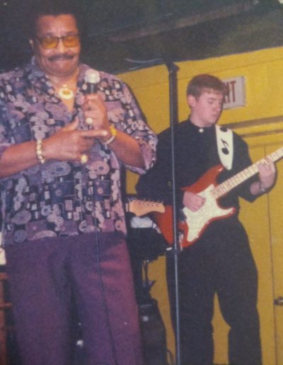 Guitarist Kevin Stroud with legendary blues performer Little Milton